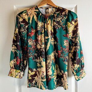 Katrin Green Multicolor Abstract Print Top NWT